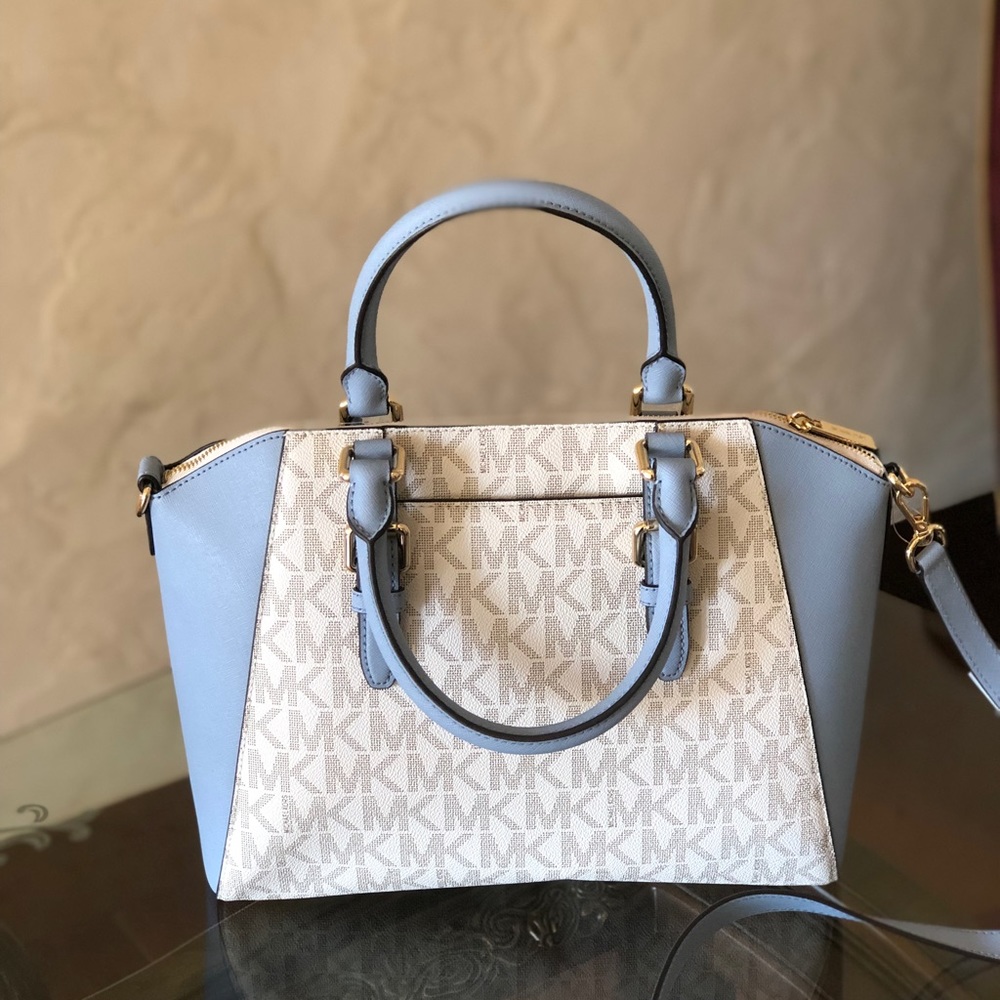 NWT Michael Kors LG Ciara Handbag&wallet&pom pom - Picture 3 of 8